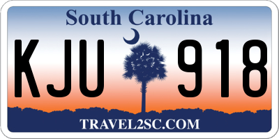 SC license plate KJU918
