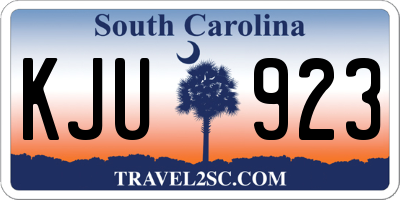 SC license plate KJU923