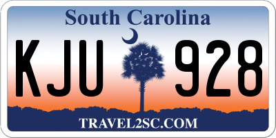 SC license plate KJU928