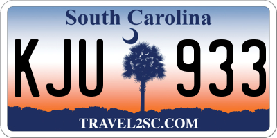 SC license plate KJU933