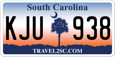 SC license plate KJU938