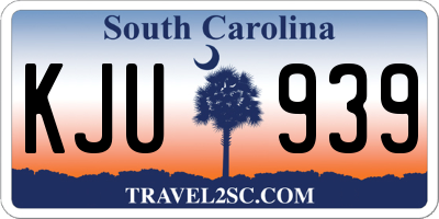 SC license plate KJU939