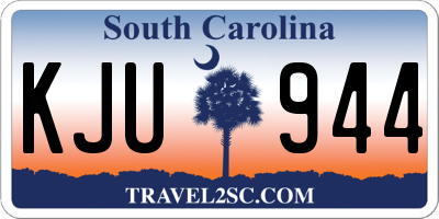 SC license plate KJU944