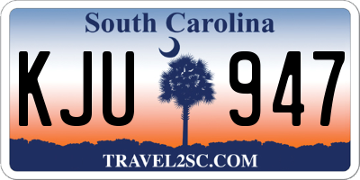 SC license plate KJU947