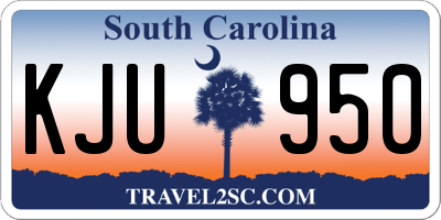 SC license plate KJU950