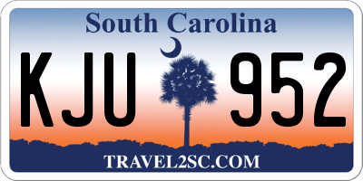 SC license plate KJU952