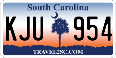 SC license plate KJU954