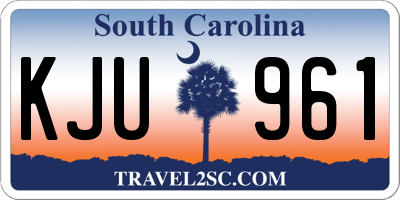 SC license plate KJU961
