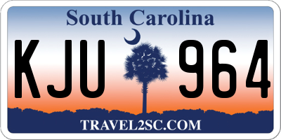 SC license plate KJU964