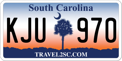 SC license plate KJU970