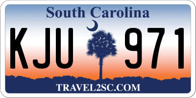 SC license plate KJU971