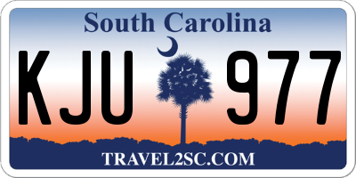 SC license plate KJU977
