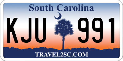 SC license plate KJU991