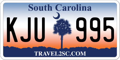 SC license plate KJU995