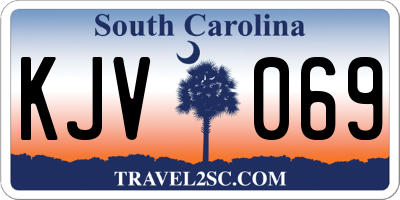 SC license plate KJV069