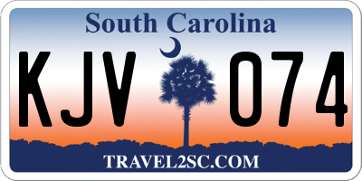SC license plate KJV074