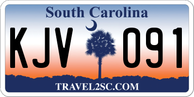SC license plate KJV091