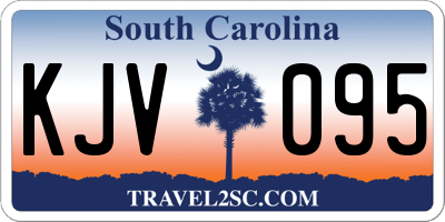 SC license plate KJV095