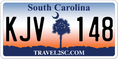 SC license plate KJV148