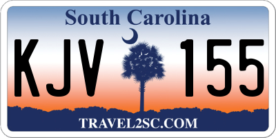SC license plate KJV155