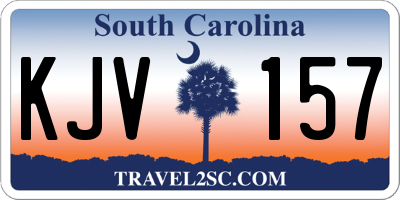 SC license plate KJV157
