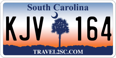 SC license plate KJV164