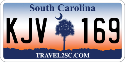 SC license plate KJV169