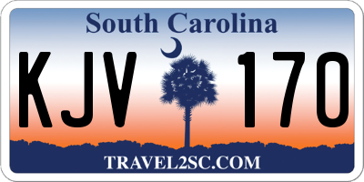 SC license plate KJV170