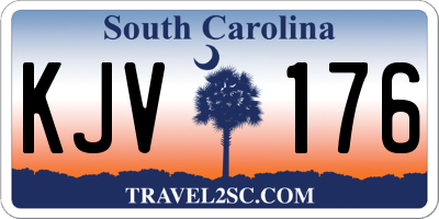 SC license plate KJV176