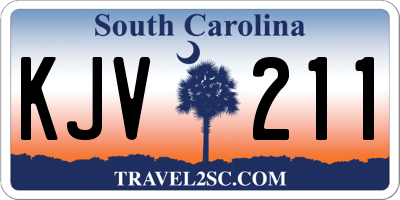 SC license plate KJV211