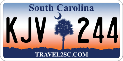 SC license plate KJV244