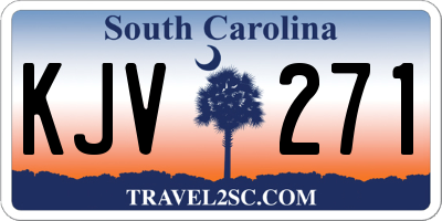 SC license plate KJV271