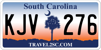 SC license plate KJV276
