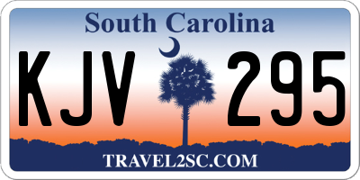SC license plate KJV295