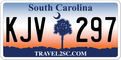 SC license plate KJV297