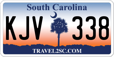 SC license plate KJV338