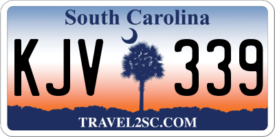 SC license plate KJV339
