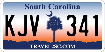 SC license plate KJV341