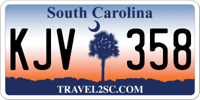 SC license plate KJV358