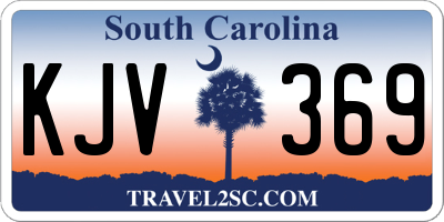 SC license plate KJV369