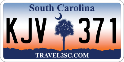 SC license plate KJV371