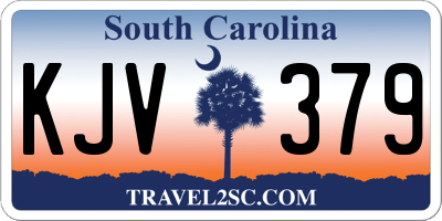 SC license plate KJV379