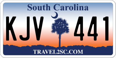 SC license plate KJV441
