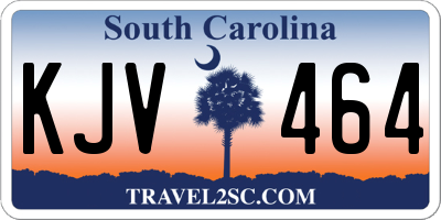 SC license plate KJV464