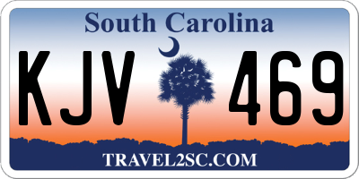 SC license plate KJV469