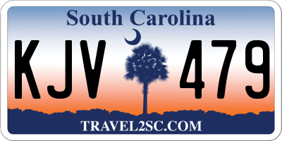 SC license plate KJV479