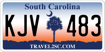 SC license plate KJV483