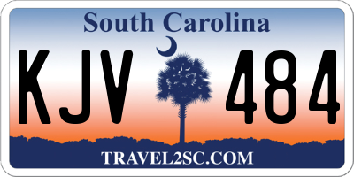 SC license plate KJV484