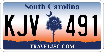 SC license plate KJV491