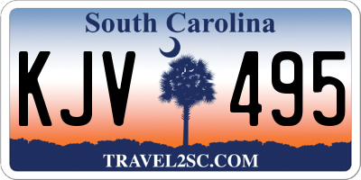 SC license plate KJV495